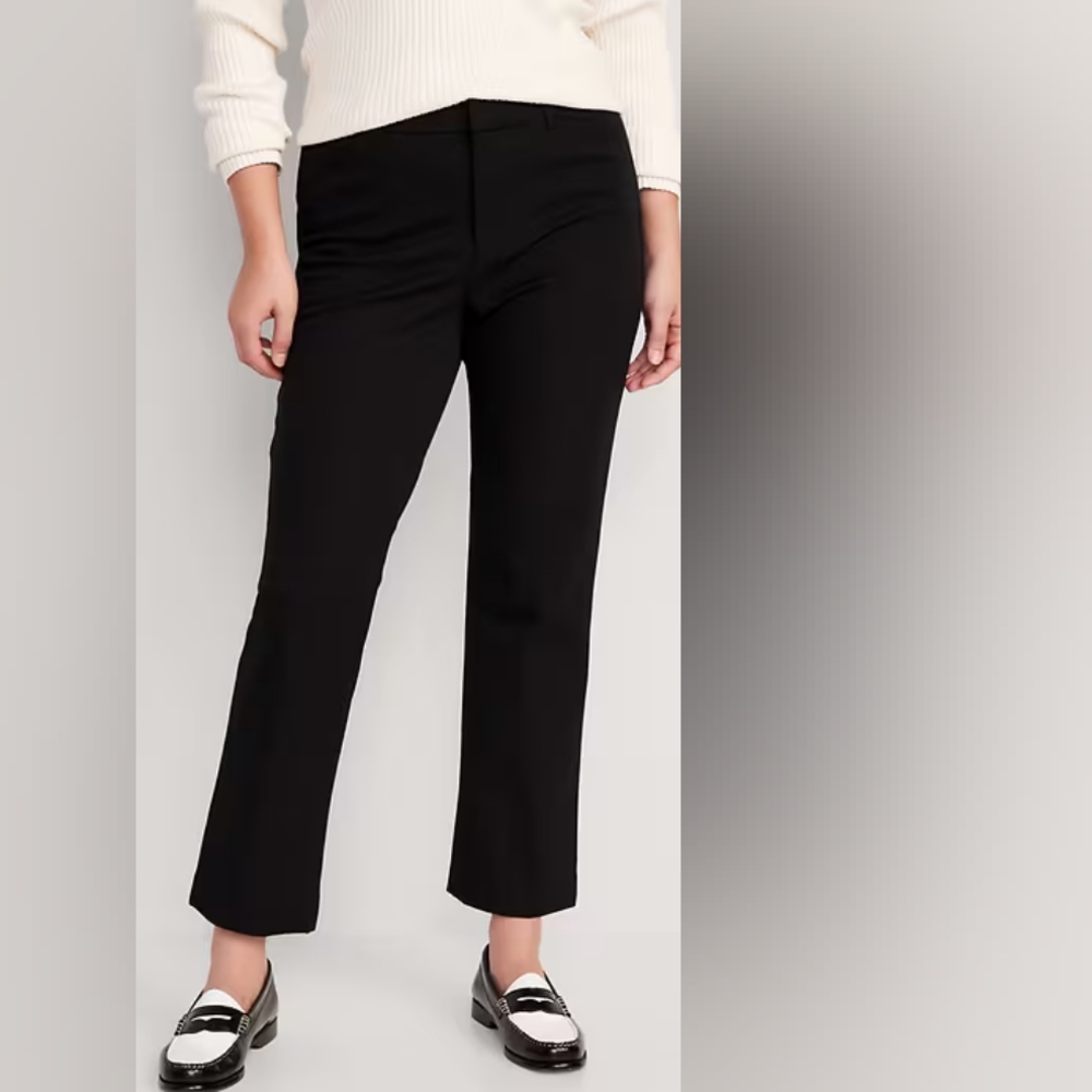SALE NWT Old Navy High-Waisted Pixie Straight Pants - Picture 5 of 8